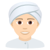 👳🏻 person wearing turban: light skin tone display on JoyPixels